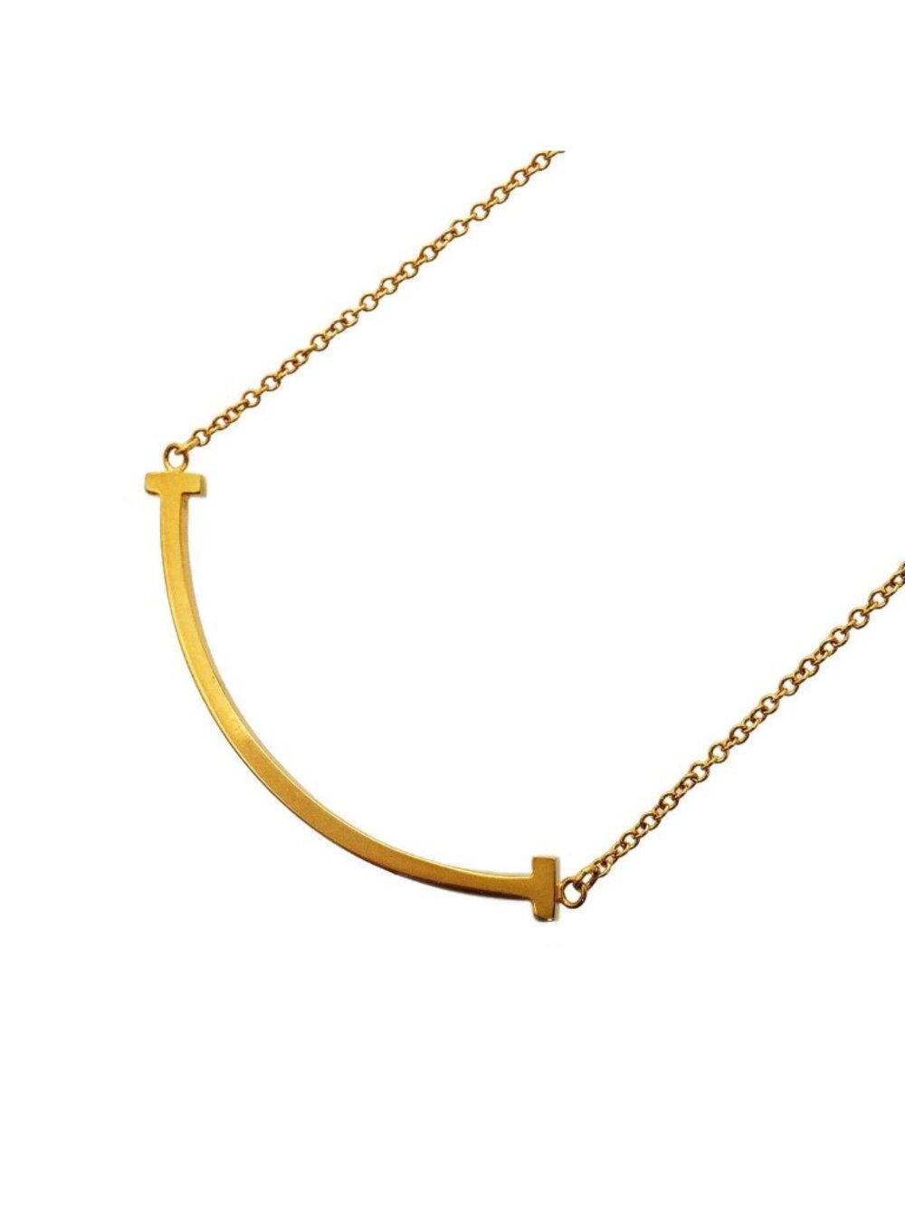 Tiffany & Co Necklace T Smile Small 18K Yellow Gold